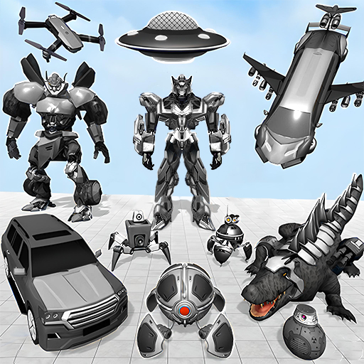Police Car US War Robot Games icon