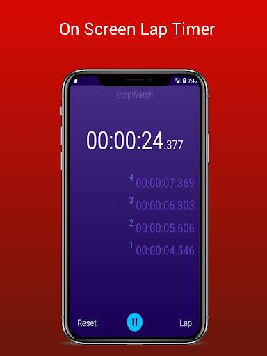 Stopwatch - Lap Timer 3 تصوير الشاشة