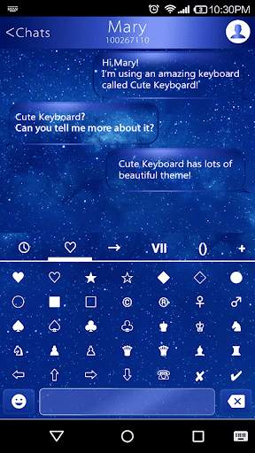 Magic Star Emoji Keyboard Skin screenshot 3