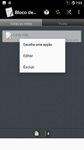 Bloco de notas screenshot 5