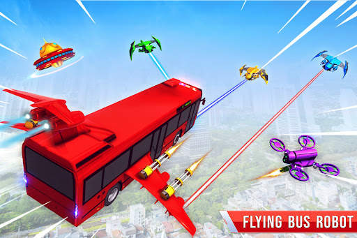 Flying Bus Robot Car Transform screenshot 4
