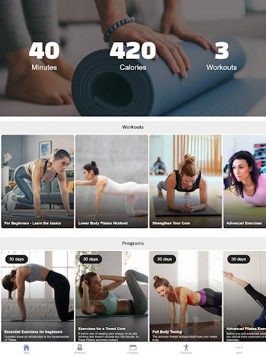 Pilates Exercises - All Levels 7 تصوير الشاشة