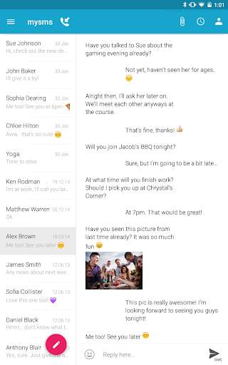 SMS Texting from Tablet & Sync screenshot 6