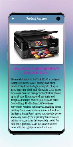 Epson iprint I3250 Wifi guide screenshot 1