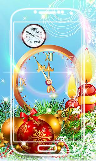 Christmas Clock Live Wallpaper screenshot 6
