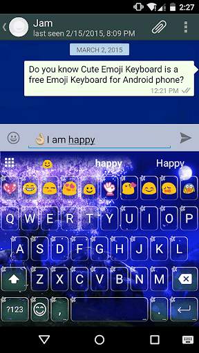 Moon Cherry Emoji Keyboard screenshot 5