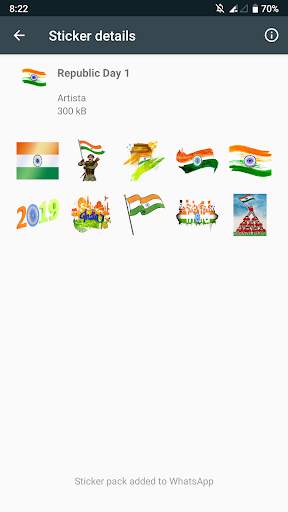 Artista WhatsApp Stickers - Republic Day India screenshot 4