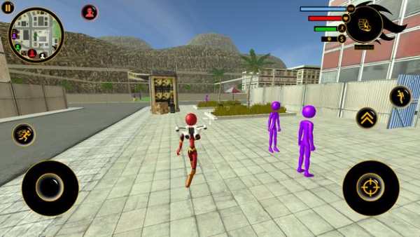 Stickman Flash Jetpack Rope Hero screenshot 4
