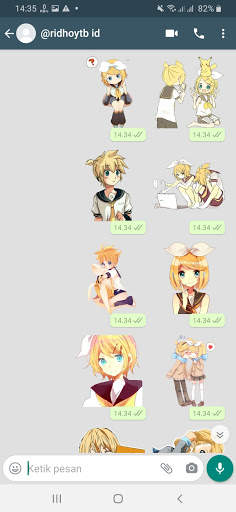 Stiker Wa Anime Vocaloid Sticker For WAStickerApps screenshot 1