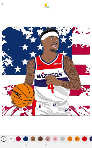 Coloring Basketball  - Color by number 6 تصوير الشاشة