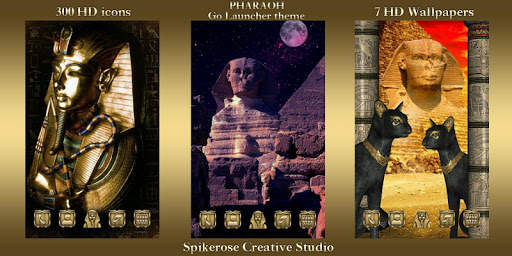 Pharaoh Go Launcher theme screenshot 2