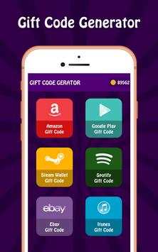Gift Code Generator 3 تصوير الشاشة