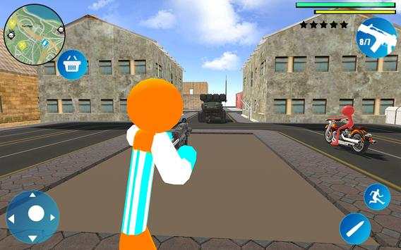 Captain Hero Stickman Vegas Crime screenshot 8