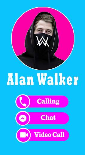Alan Walker DJ Video Call & chat Simulator screenshot 1