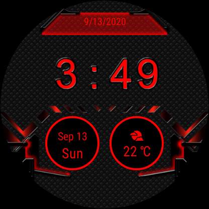 Dark Aeon Cyber Watch Face - Wear OS Smartwatch screenshot 7