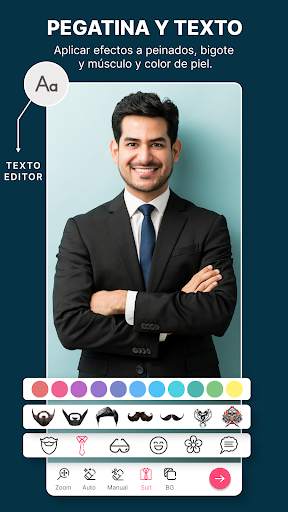Editor fotos traje de hombre screenshot 2