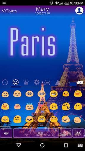 Paris Keyboard 🗼 स्क्रीनशॉट 4