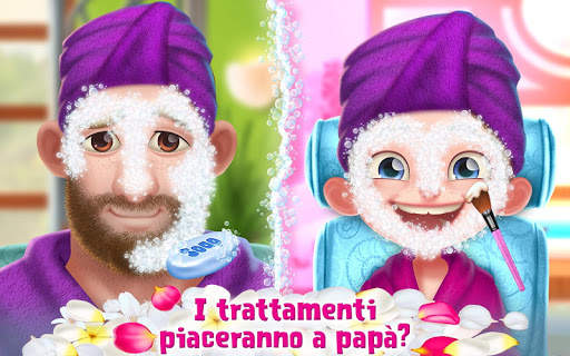 Centro benessere con papà - Makeover per ragazze screenshot 1