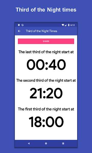 Third of the Night Calculator screenshot 2