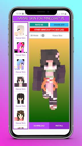 Kawaii Skin for Minecraft PE screenshot 3