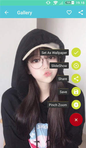 Cute Korean Girl Wallpaper screenshot 7