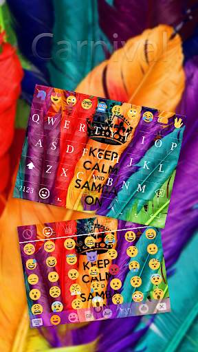 Carnival Emoji Keyboard Theme скриншот 3