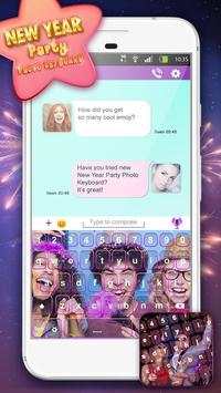 New Year Party Photo Keyboard screenshot 4