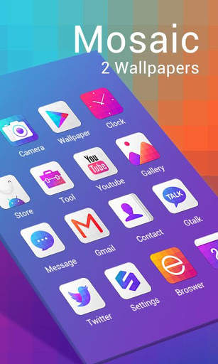 Mosaic GO Launcher Theme screenshot 1