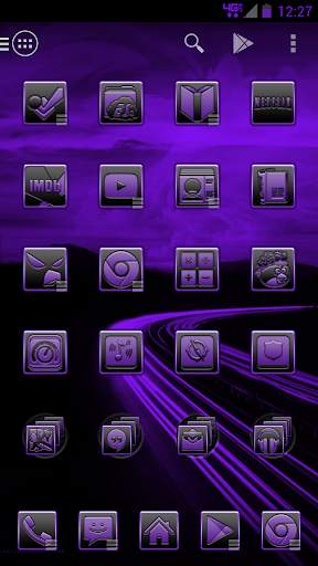 Serenity Launcher Theme Purple screenshot 7