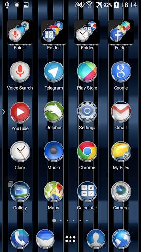 TSF Shell Launcher Theme Azure with icon pack screenshot 7
