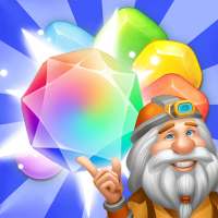 Gem Crush - The brightest game 3 puzzle! logo