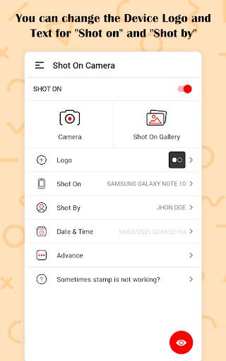 ShotOn Stamp Camera: Auto Add Shot On Photos screenshot 11