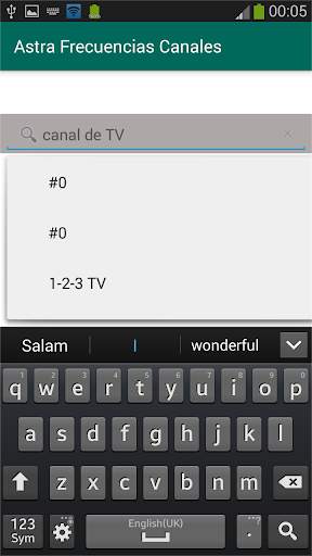 Frecuencias Canales ASTRA screenshot 6