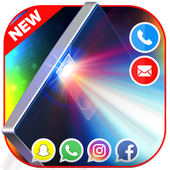 flash light alerts color: LED icon
