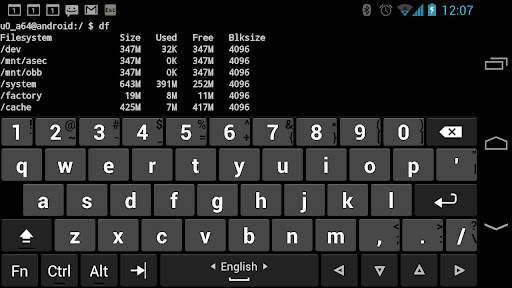 Hacker's Keyboard скриншот 7