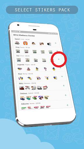 Nitro Real: Racing Sticker for WhatsApp Messenger screenshot 2