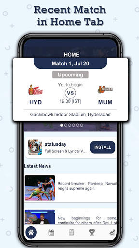 Kabaddi - Live Score , Schedule & News screenshot 1