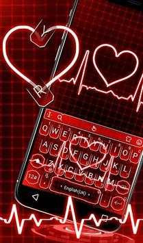 Neon Red Heart 3 تصوير الشاشة