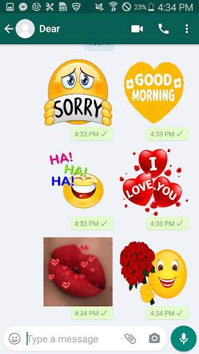 IKiss Love Stickers - Free WaAppStickers screenshot 1