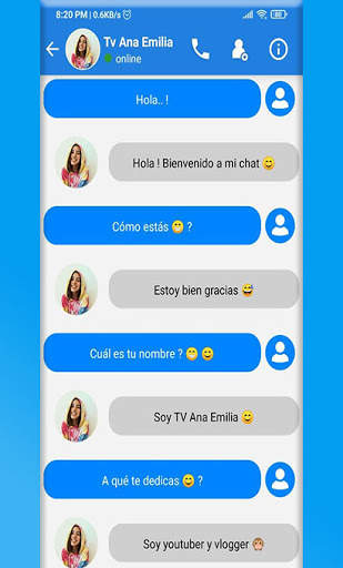 Tv Ana Emilia Game Fake Call & Video 3 تصوير الشاشة