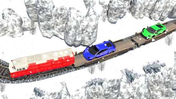 Crazy Car Cargo Train Driving 3D screenshot 5