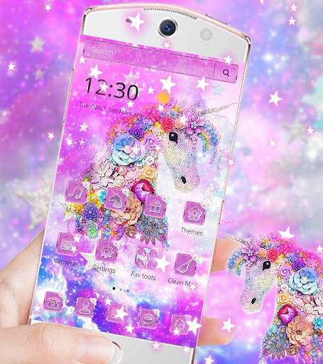 Dream Unicorn Diamond Theme screenshot 2