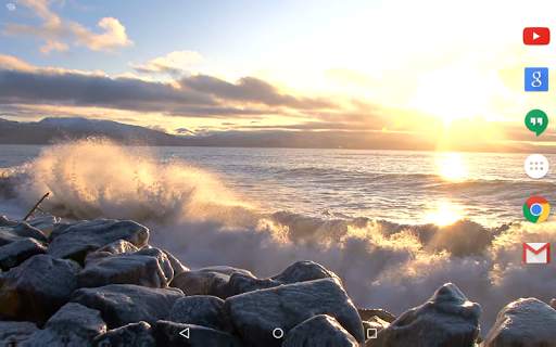 Waves on Rocks Video Wallpaper screenshot 9
