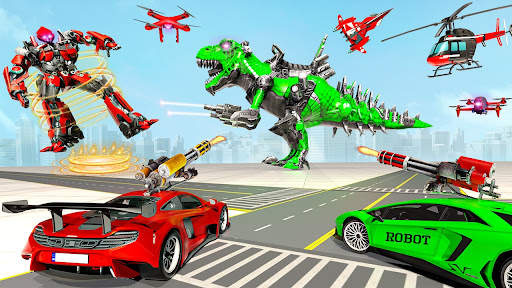 Dino Robot Transform Car Games screenshot 1