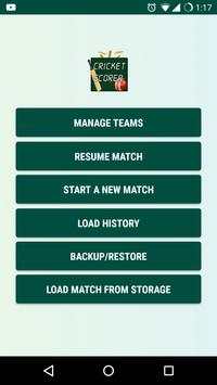 Cricket Scorer screenshot 1