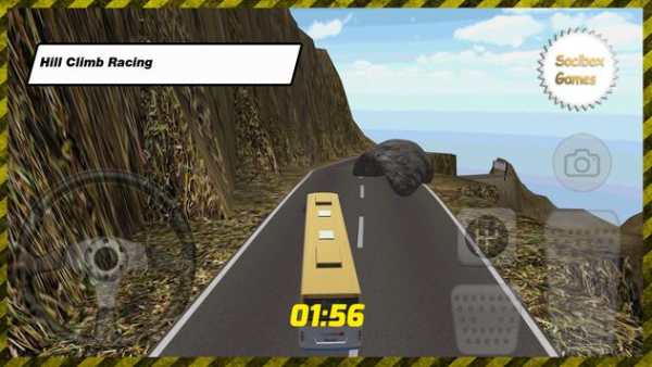 Ekstrim Bus Bukit Climb Racing screenshot 1