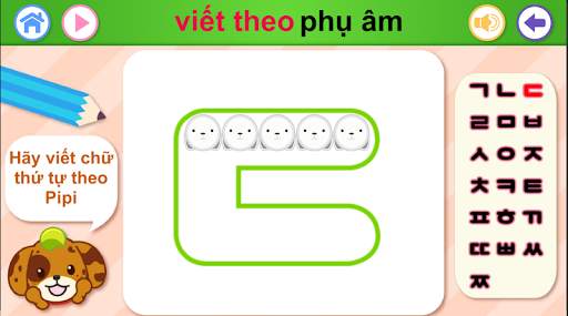 Tiếng hàn Daldal-  Học chữ cái tiếng Hàn cơ bản screenshot 2