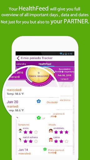 mio periodo Tracker / Calendar screenshot 6