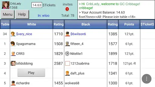 Cribbage GC screenshot 2