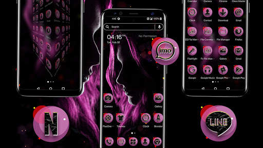 Dark Girl Launcher Theme screenshot 6